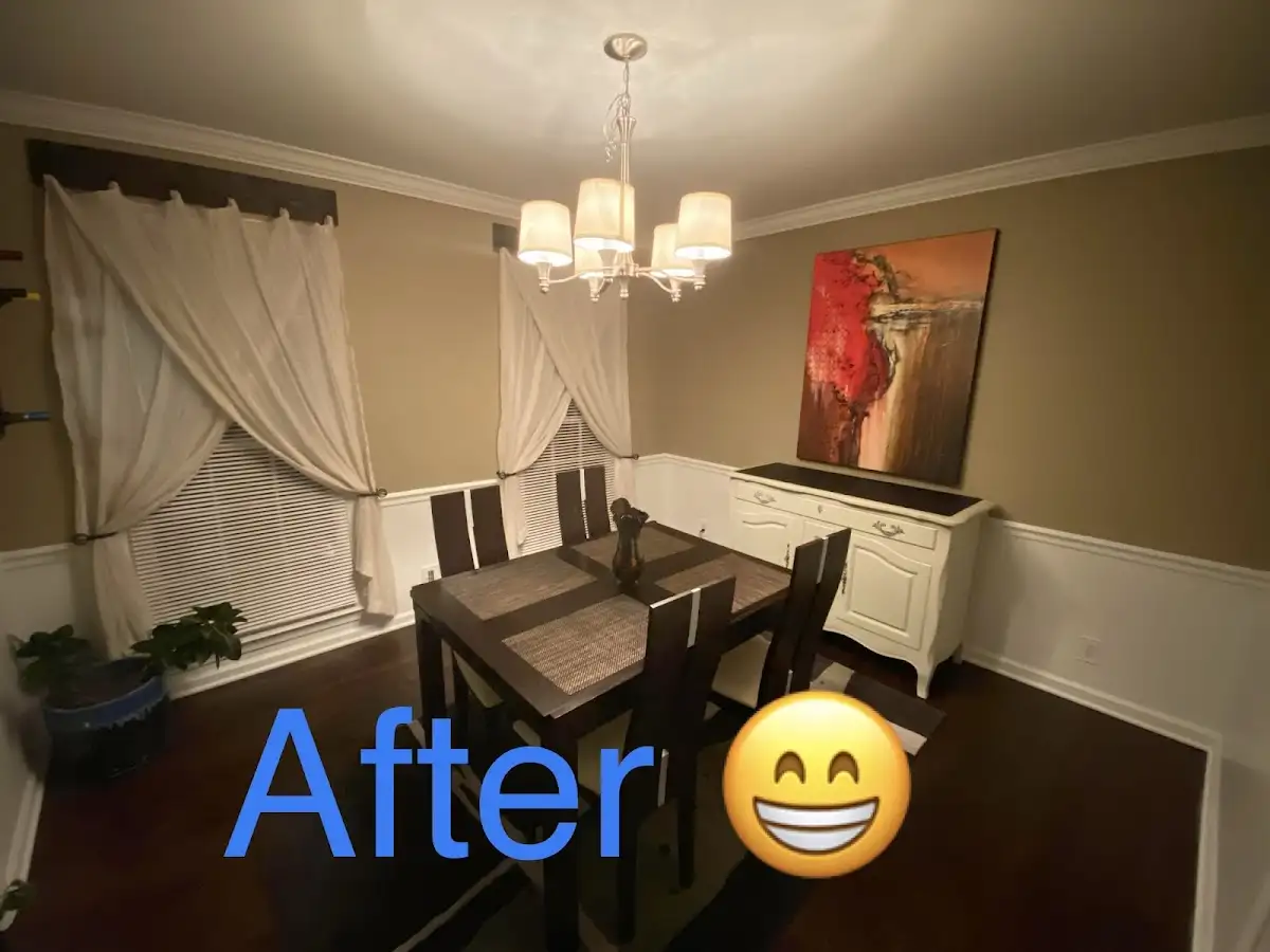Professional dining room restoration after water damage in Wapakoneta